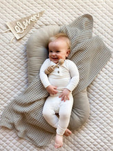 Kids Waffel Blanket Light Grey 010